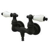 Vintage Two-Handle 2-Hole Tub Wall Mount Clawfoot Tub Faucet