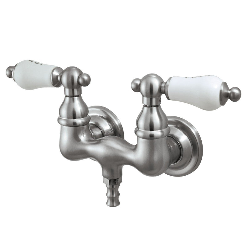 Vintage Two-Handle 2-Hole Tub Wall Mount Tub Faucet