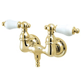 Vintage Two-Handle 2-Hole Tub Wall Mount Clawfoot Tub Faucet