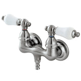 Vintage Two-Handle 2-Hole Tub Wall Mount Clawfoot Tub Faucet