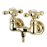 Vintage Two-Handle 2-Hole Tub Wall Mount Clawfoot Tub Faucet