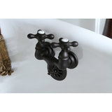 Vintage Two-Handle 2-Hole Tub Wall Mount Clawfoot Tub Faucet