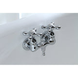 Vintage Two-Handle 2-Hole Tub Wall Mount Clawfoot Tub Faucet