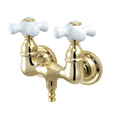 Vintage Two-Handle 2-Hole Tub Wall Mount Clawfoot Tub Faucet