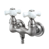 Vintage Two-Handle 2-Hole Tub Wall Mount Clawfoot Tub Faucet