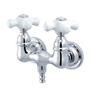 Vintage Two-Handle 2-Hole Tub Wall Mount Clawfoot Tub Faucet