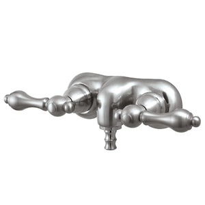 Vintage Two-Handle 2-Hole Tub Wall Mount Clawfoot Tub Faucet