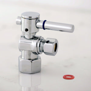 Concord 1/2-Inch FIP x 3/8-Inch O.D. Comp Quarter-Turn Angle Shut-Off Valve