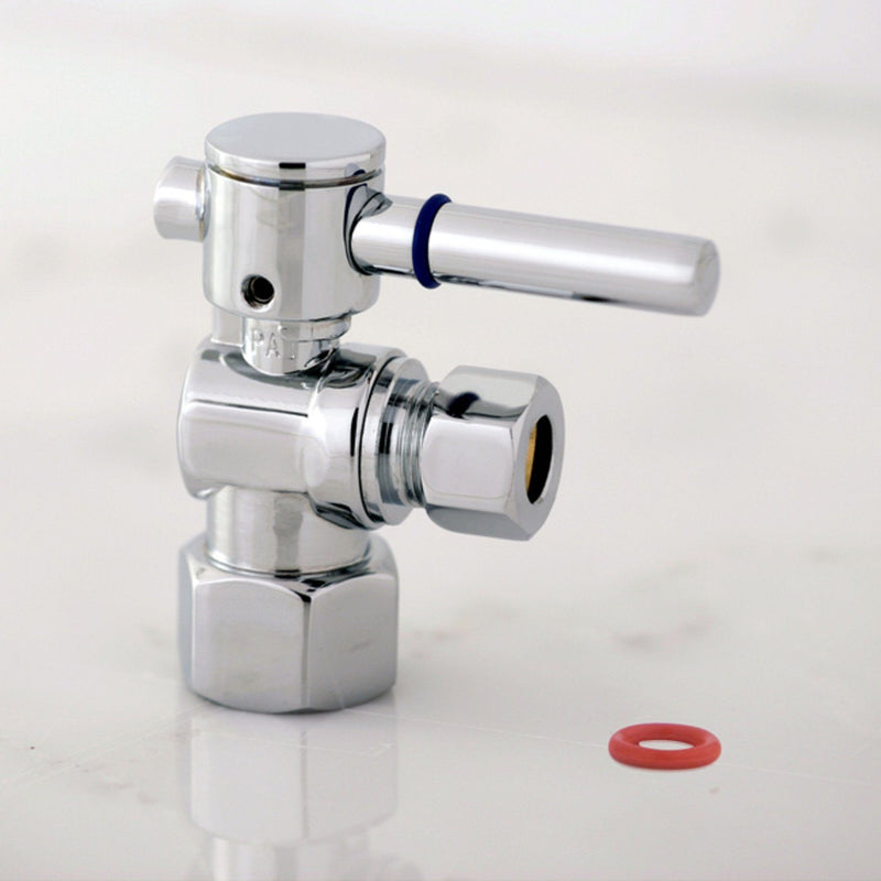 Concord 1/2-Inch FIP x 3/8-Inch O.D. Comp Quarter-Turn Angle Shut-Off Valve