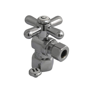 Vintage 1/2-Inch FIP x 3/8-Inch O.D. Comp Quarter-Turn Angle Shut-Off Valve