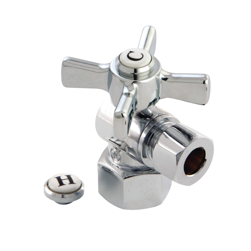 Millennium 1/2-Inch FIP x 3/8-Inch O.D. Comp Quarter-Turn Angle Shut-Off Valve