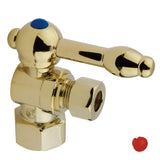 Vintage 1/2-Inch FIP x 3/8-Inch O.D. Comp Quarter-Turn Angle Shut-Off Valve