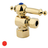 Vintage 1/2-Inch FIP x 3/8-Inch O.D. Comp Quarter-Turn Angle Shut-Off Valve