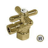 Vintage 1/2-Inch FIP x 3/8-Inch O.D. Comp Quarter-Turn Angle Shut-Off Valve