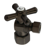 Vintage 1/2-Inch FIP x 3/8-Inch O.D. Comp Quarter-Turn Angle Shut-Off Valve