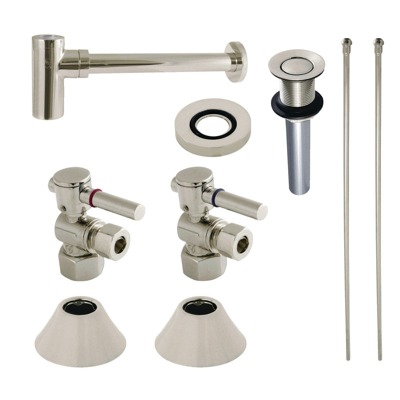 Trimscape Modern Plumbing Sink Trim Kit with Bottle Trap and Drain