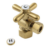 Vintage 1/2-Inch FIP x 3/8-Inch O.D. Comp Quarter-Turn Angle Shut-Off Valve
