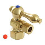 Vintage 1/2-Inch FIP x 3/8-Inch O.D. Comp Quarter-Turn Angle Shut-Off Valve