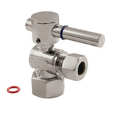 Concord 1/2-Inch FIP x 3/8-Inch O.D. Comp Quarter-Turn Angle Shut-Off Valve