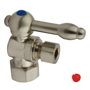 Vintage 1/2-Inch FIP x 3/8-Inch O.D. Comp Quarter-Turn Angle Shut-Off Valve