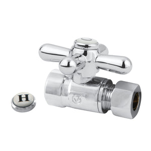 Vintage 1/2-Inch Sweat x 3/8-Inch O.D. Comp Straight Shut-Off Valve