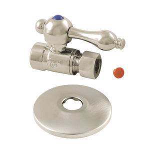 1/2-Inch Sweat 3/8-Inch O.D. Comp Straight Stop Valve with Flange