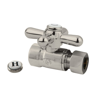Vintage 1/2-Inch Sweat x 3/8-Inch O.D. Comp Straight Shut-Off Valve