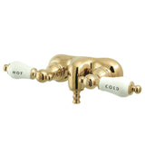 Vintage Two-Handle 2-Hole Tub Wall Mount Clawfoot Tub Faucet