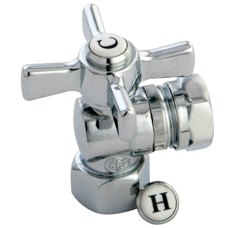 Millennium 1/2-Inch FIP x 1/2-Inch or 7/16-Inch Slip Joint Quarter-Turn Angle Shut-Off Valve