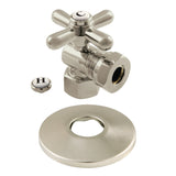 1/2-Inch FIP X 1/2-Inch or 7/16-Inch O.D. Slip Joint Quarter-Turn Angle Stop Valve with Flange