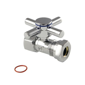 Concord 1/2-Inch FIP x 1/2-Inch or 7/16-Inch Slip Joint Quarter-Turn Straight Shut-Off Valve
