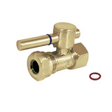 Concord 1/2-Inch FIP x 1/2-Inch or 7/16-Inch Slip Joint Quarter-Turn Straight Stop Valve