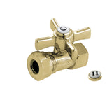 Millennium 1/2-Inch FIP x 1/2-Inch or 7/16-Inch Slip Joint Quarter-Turn Straight Shut-Off Valve