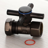 Concord 1/2-Inch FIP x 1/2-Inch or 7/16-Inch Slip Joint Quarter-Turn Straight Shut-Off Valve