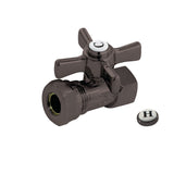 Millennium 1/2-Inch FIP x 1/2-Inch or 7/16-Inch Slip Joint Quarter-Turn Straight Shut-Off Valve