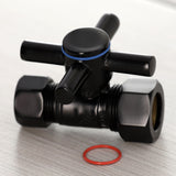 Concord 5/8-Inch O.D. Comp x 1/2-Inch O.D. Comp Quarter-Turn Straight Shut-Off Valve