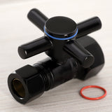 Concord 5/8-Inch O.D. Comp x 1/2-Inch O.D. Comp Quarter-Turn Straight Shut-Off Valve