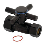 Concord 5/8-Inch O.D. Comp x 1/2-Inch O.D. Comp Quarter-Turn Straight Shut-Off Valve