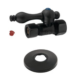 5/8-Inch O.D. Comp x 1/2-Inch O.D. Comp Quarter-Turn Straight Shut-Off Valve with Flange