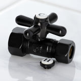 Vintage 5/8-Inch O.D. Comp x 1/2-Inch O.D. Comp Quarter-Turn Straight Shut-Off Valve