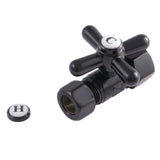 Vintage 5/8-Inch O.D. Comp x 1/2-Inch O.D. Comp Quarter-Turn Straight Shut-Off Valve