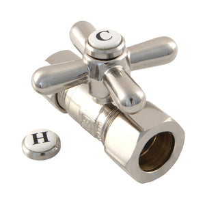 Vintage 5/8-Inch O.D. Comp x 1/2-Inch O.D. Comp Quarter-Turn Straight Shut-Off Valve
