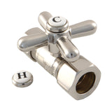 Vintage 5/8-Inch O.D. Comp x 1/2-Inch O.D. Comp Quarter-Turn Straight Shut-Off Valve