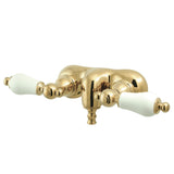 Vintage Two-Handle 2-Hole Tub Wall Mount Clawfoot Tub Faucet