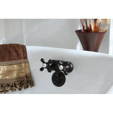Vintage Two-Handle 2-Hole Tub Wall Mount Clawfoot Tub Faucet