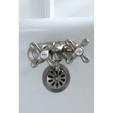 Vintage Two-Handle 2-Hole Tub Wall Mount Clawfoot Tub Faucet