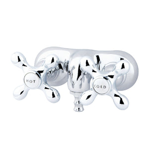 Vintage Two-Handle 2-Hole Tub Wall Mount Clawfoot Tub Faucet