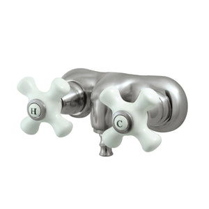 Vintage Two-Handle 2-Hole Tub Wall Mount Clawfoot Tub Faucet