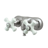 Vintage Two-Handle 2-Hole Tub Wall Mount Clawfoot Tub Faucet