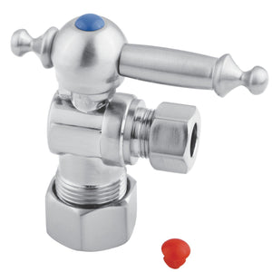Vintage 5/8-Inch O.D. Comp x 3/8-Inch O.D. Comp Quarter-Turn Angle Shut-Off Valve